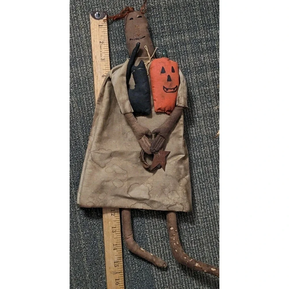 Primitive Halloween Raggedy Ann Style Doll 16